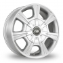 17 Inch Borbet CH Crystal Silver Alloy Wheels